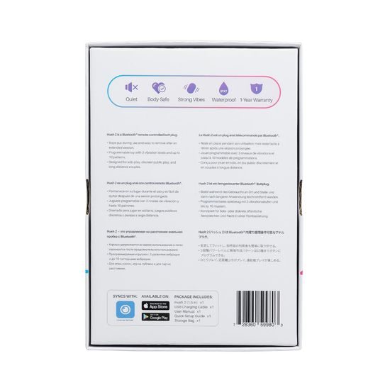 Lovense Hush 2 analni čep S 38 mm