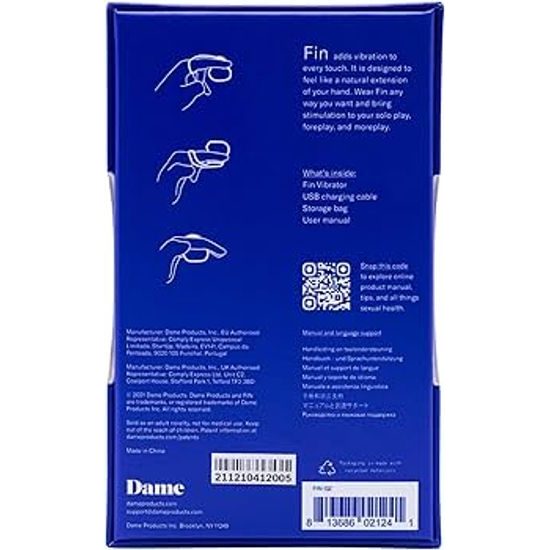 Dame Fin 2.0 prstni vibrator Quartz