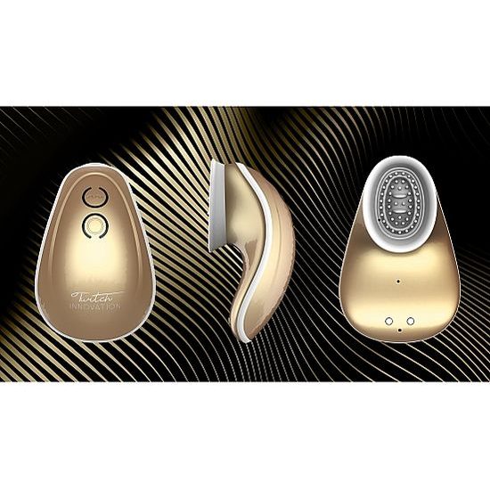 Shots Innovation Twitch Hands-Free igrača s sesanjem in vibracijami, zlata