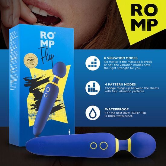 ROMP Flip Wand Massager Modra