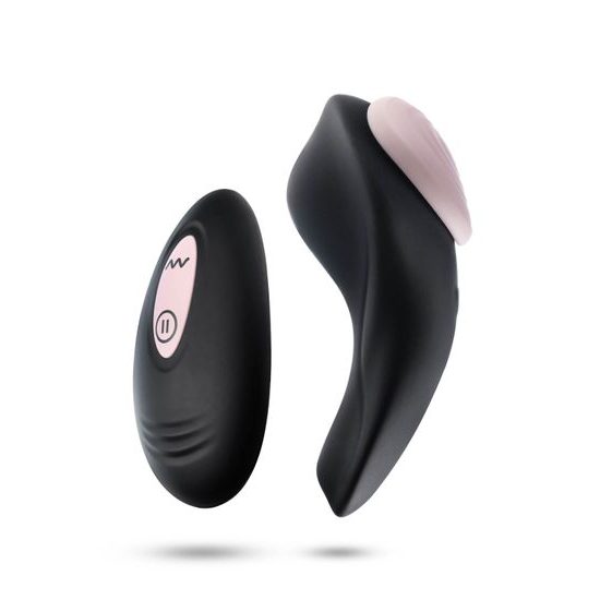 Blush Temptasia Heartbeat kalhotkovni vibrator z daljincem črno-roza