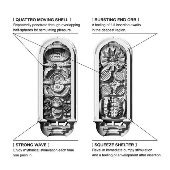 TENGA Flip 0 rdeč – paket z grelcem