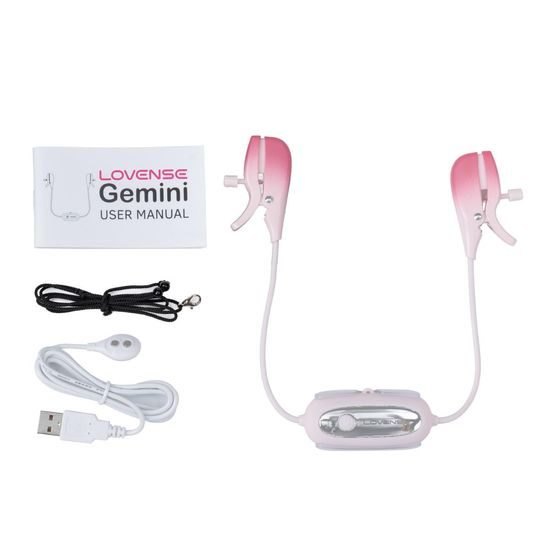 Lovense Gemini vibrirajoče ščipalke za bradavice z upravljanjem prek aplikacije