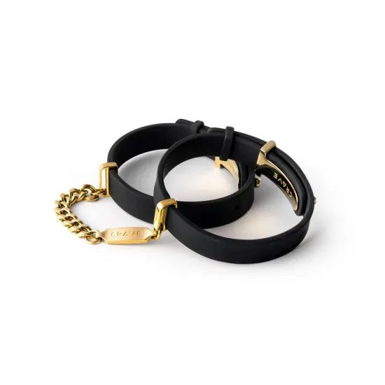 Lisice za roke CRAVE - Black/24kt Gold