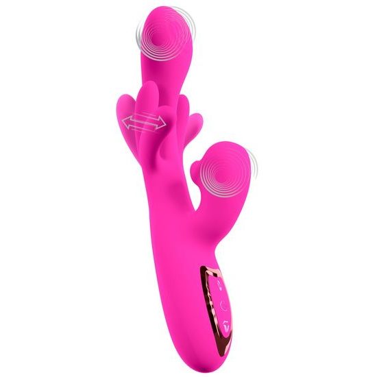 Sweet Smile Dual Swing rožnati rabbit vibrator