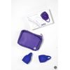 Lola Games Set de cupe menstruale Natural Wellness 2 bucăți albastru