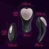 Blush Temptasia Heartbeat Vibrator pentru Lenjerie cu Telecomandă Negru-Roz