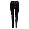 Pantaloni din vinil Black Level Negri
