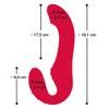 You2Toys Vibrator cu Telecomandă, Strapless Strap-On, 3 Motoare, Roșu