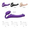 Strap-on-me 3 Motoare Vibrator din Silicon Flexibil Strap-On Mov M