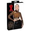 Latexový transparentní crop-top