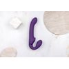 VIVE Ai Dual Vibrating & Air Wave Tickler Strapless Strapon Mov Purple