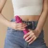 strap-on-me Dildo Realist cu Piele Glisantă Fuchsia S