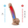 SilexD Model 1 Premium Dildo din Silicon cu Densitate Dublă 20,5 cm Flesh
