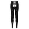 Pantaloni din vinil Black Level Negri