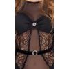 Body Cottelli seducător transparent 2645025 negru