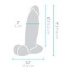 b-Vibe Slipskin Girthy 17, 8cm Skin Dildo