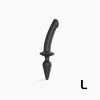 strap-on-me Semi-Realistic Switch Plug-in 2in1 Dildo & Butt Plug Negru L