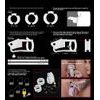 Set cușcă de castitate pentru bărbați din silicon Cock Cage