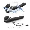 Strap-on-me S - vibrator cu presiune de aer - (negru)