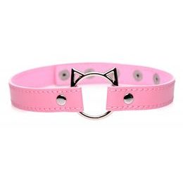 Master Series Kinky Kitty Ring Slim Choker Roz