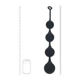 Bile Anale XXL din Silicon în Formă de Picătură de Apă Levelz 60mm Negru