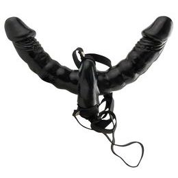 Fetish Fantasy Vibrator Dublu Strap-On cu Vibrații