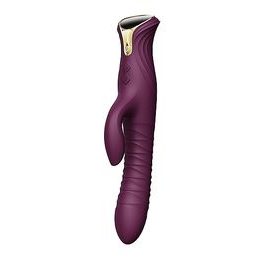 Zalo Mose Rabbit Vibrator cu Funcție de Împingere Mov