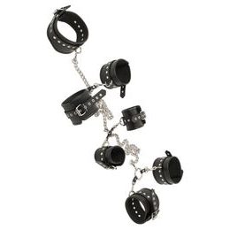 Set bondage din piele cu cătușe