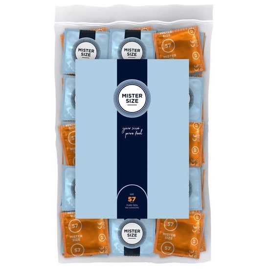 Mister Size Subțire 57mm 100buc