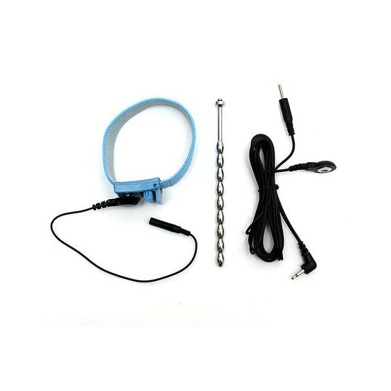 Rimba Electro Sex Metalic Uretral și Curea pentru Penis