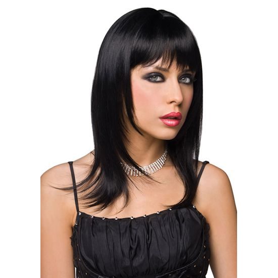 Peruca Steph Wig Neagră de la Pleasure Wigs