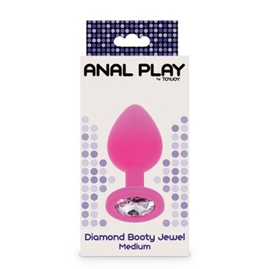 Jucărie ToyJoy Diamond Booty Jewel Medium Roz