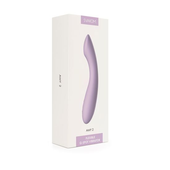 Svakom Amy 2 Vibrator pentru Punctul G și Clitoris Mov Deschis