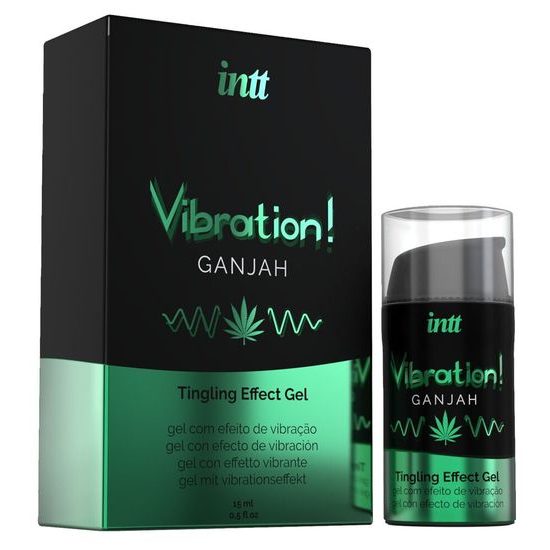 intt Vibration! Gel cu efect de furnicături Ganjah cânepă 15 ml