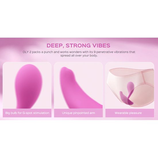 Honey Play Box OLY 2 Vibrator cu Senzor de Presiune, Compatibil cu Aplicație, pentru Clitoris și Punctul G