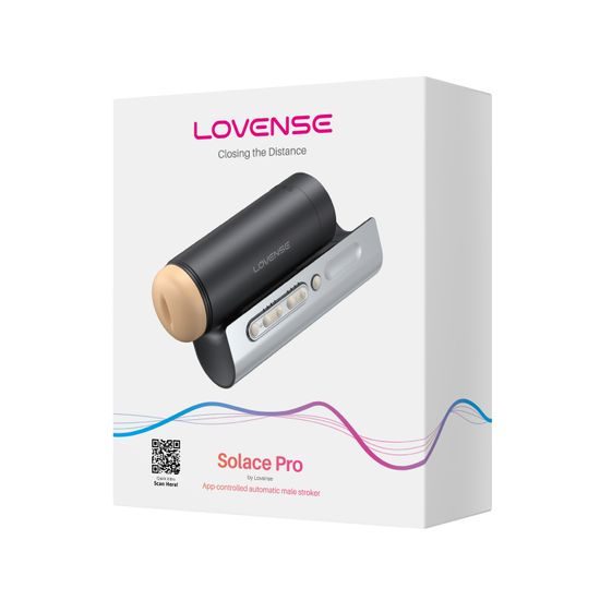 Lovense Solace Pro Masturbator Automatizat cu Mișcare de Împingere Negru