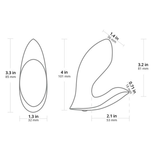 Lovense Flexer Vibrator Dual Insertabil