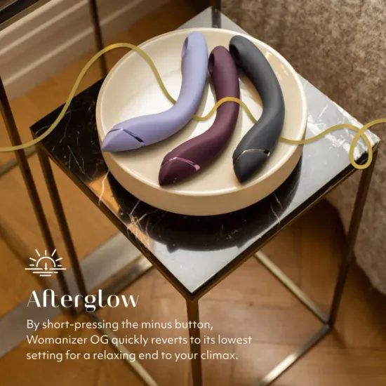 Vibrator Womanizer OG 2în1 Pleasure Air pentru punctul G, liliachiu