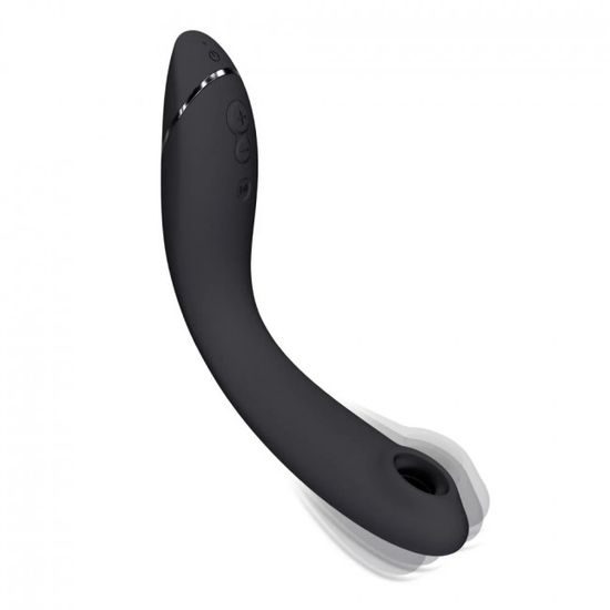 Vibrator Womanizer OG 2-în-1 Pleasure Air pentru punctul G, negru
