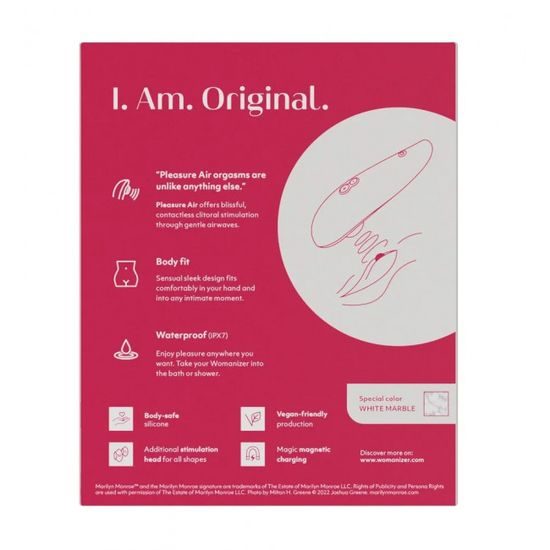 Womanizer Marilyn Monroe Ediție Specială White Marble