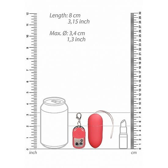 Shots Toys 10 Viteze Oul Vibrator cu Telecomandă Mare Roz