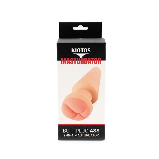 Kiotos Buttplug Masturbator 2 în 1 Piele