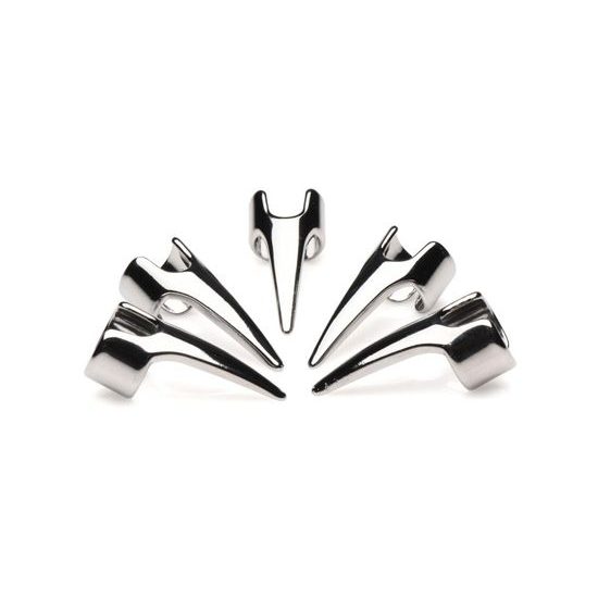 Master Series Clawed 5 piese Inele pentru jocuri senzoriale Argintiu