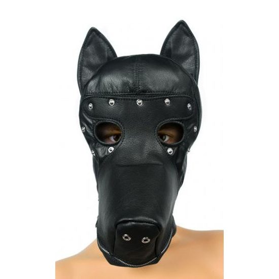 Cagulă din piele Ultimate Leather Dog Hood Strict Leather