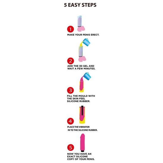 Set pentru clonarea penisului cu unitate vibratorie Cloneboy Dildo