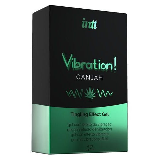 intt Vibration! Gel cu efect de furnicături Ganjah cânepă 15 ml
