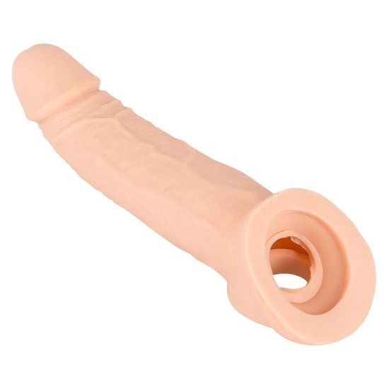 Manșon pentru penis Nature Skin cu extensie 21 cm