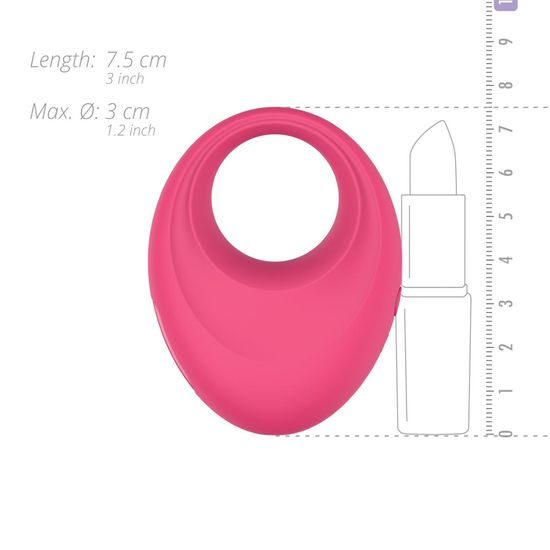EasyConnect Inel Vibrator Leo Controlat prin Aplicație Roz