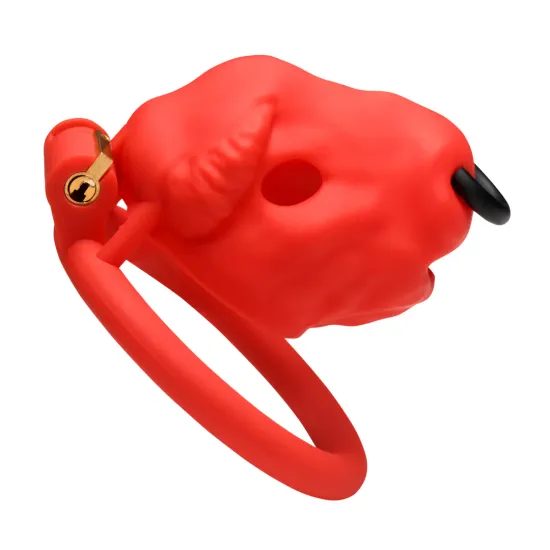 Sistem Bull Jaula Chastity Cage roșu XL